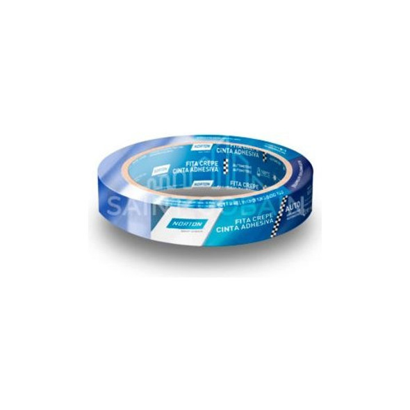 Fita Crepe Auto Azul - Norton 18x40m - Kit C/ 48 Un. Oferta. 0