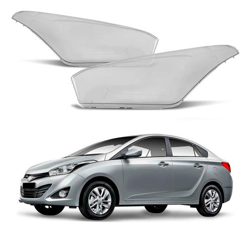 Par 2 Lente Do Farol 2 Hb20s Sedan 1.0 1.6 2012 A 2015 0