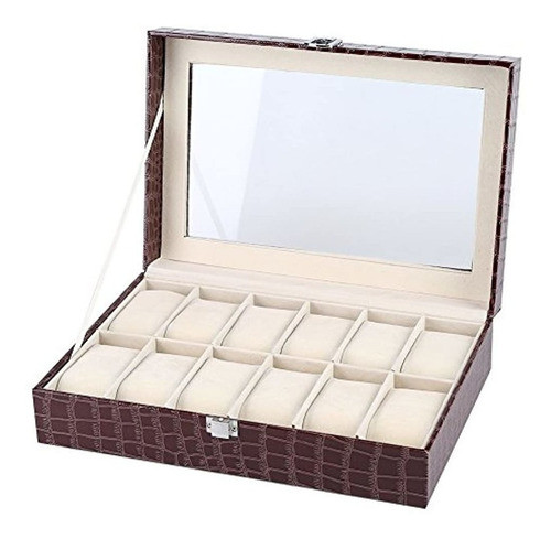 Caja De Exhibicion De Caja De Reloj, 12 Almohadas Suaves Ca 1