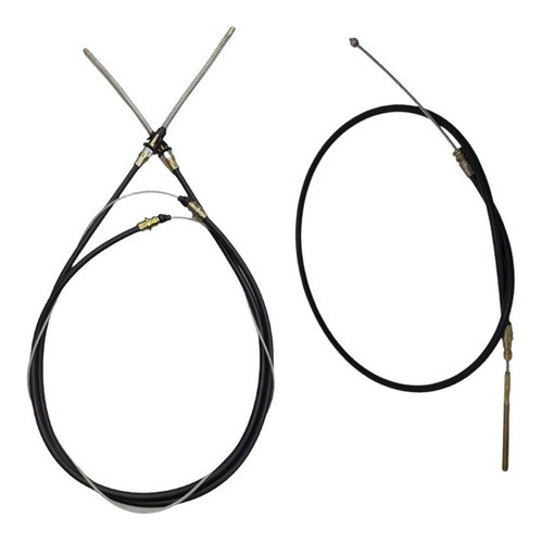 Kit X2 Cables De Freno De Mano Jeep Ika Estanciera 0