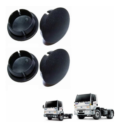 Kit 04 Tapa Furo Parachoque Ford Cargo 1317 2628 4030 815 0