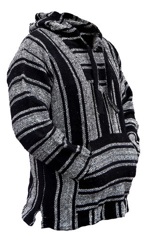 Del Mex Sudadera Con Capucha Mexicana Baja Hippie Surf Ponch 1