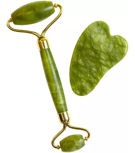 Rodillo Dual Masajeador Facial, Corporal Y Piedra Guasha 1