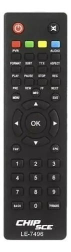 Controle Remoto P/ Conversor Digital Visiontec Vt-7500 Isdbt 0