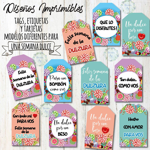 Kit Imprimible Semana De La Dulzura Tags-etiquetas-tarjetas2 1