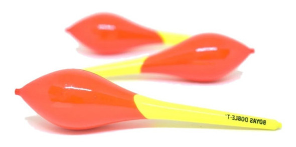 Juego De Boyas Doble T N°15 Poliuretano X3 Para Pejerrey 0