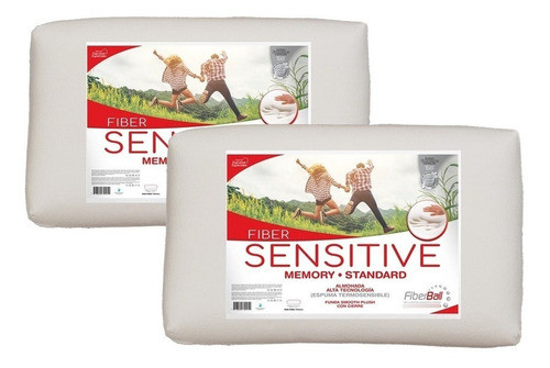 Almohada Viscoelástica Sensitive Espuma Termosensible X 2 Un 0