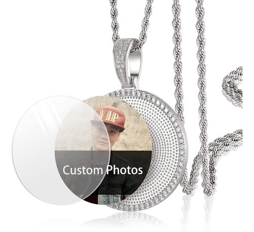 Yimeraire Collar Fotos Personalizado Collar Con Marco Imagen 0