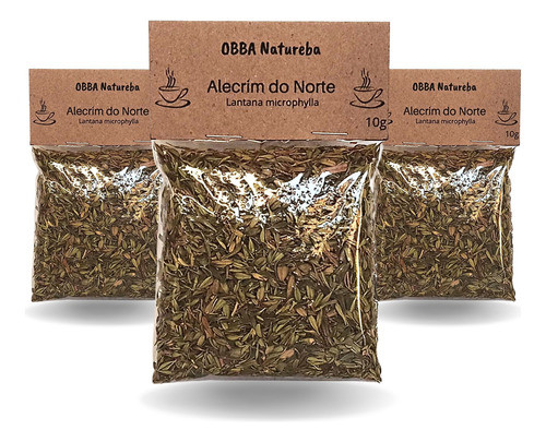 Kit 3 Chás Alecrim Do Norte Folhas Seca Natural P Chá 0