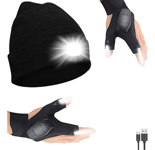Guantes De Linterna Led Recargables Con Linterna Led De Pun. 0