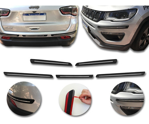 Jeep Compass 2022/18 Protector Paragolp Moldura Cromo Kenny 0