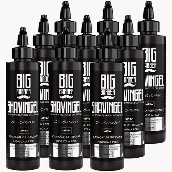 Shaving Gel Barbear Bisnaga Big Barber Cream Caixa 9 Unidade 0 Shaving Gel Barbear Bisnaga Big Barber Cream Caixa 9 Unidade 0