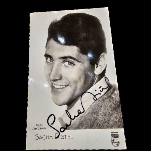 Antigua Fotografia Sacha Distel Cantante Franses -s10 0