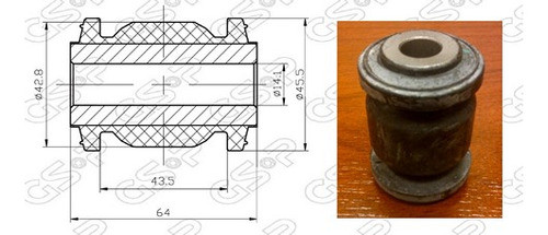 Buje De Parrilla Inferior (chico) Suzuki Swift 06-10 0