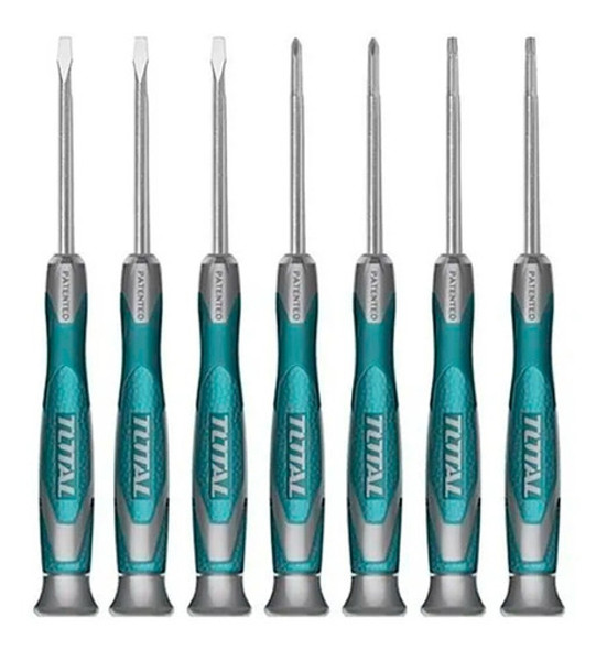 Set Destornilladores Precisión X 7 Total  Tht250726 0 Set Destornilladores Precisión X 7 Total  Tht250726 0