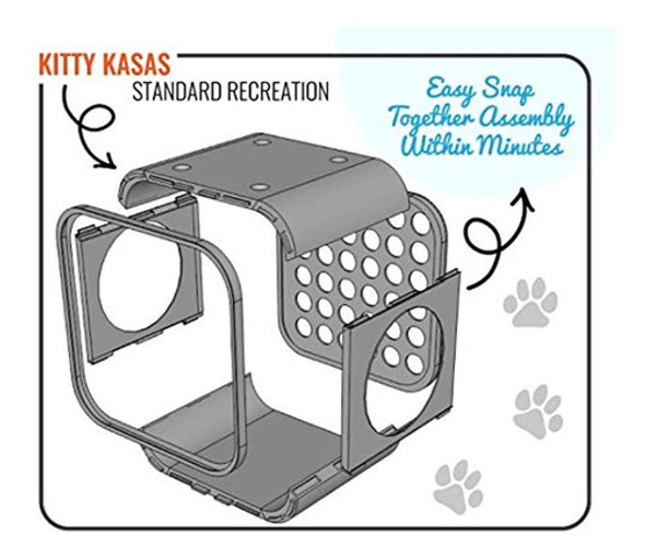 Kitty Kasas Casa Modular Para Gatos A Presion Estandar, Cu 1 Kitty Kasas Casa Modular Para Gatos A Presion Estandar, Cu 1