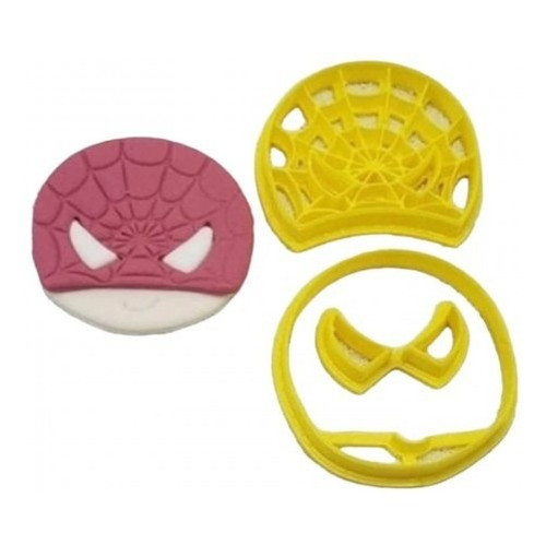 Cortador Super Heróis - Rosto Do Homem Aranha Baby 5,5cm 0