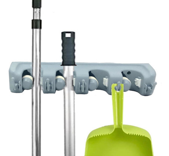 Soporte Organizador Porta Cuelga Escoba Gancho Escobero 0