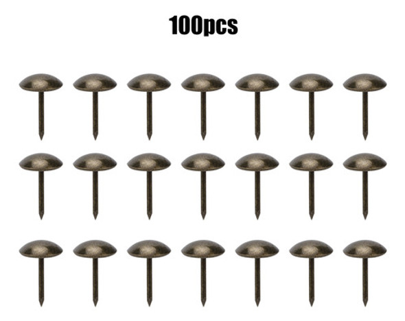 Pino De Desenho: 100 Peças De Estofamento, Prego, Latão Anti 1