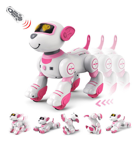 Brinquedo Cachorro Robo Cão Dublê Cambalhota Com Luz E Som 0