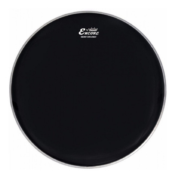 Parche Remo Encore Diplomat Ebony De 16 P/ Tom O Resonante 0 Parche Remo Encore Diplomat Ebony De 16 P/ Tom O Resonante 0
