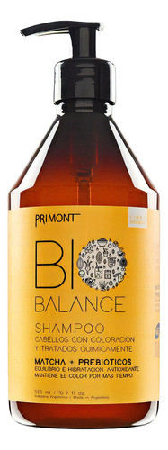 Primont Bio Balance Shampoo Matcha Pelo Dañado 500ml X3 1