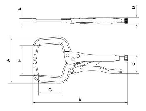 Pinza De Presion Para Perfil Soldar Chapa 11  Tramontinapro 1