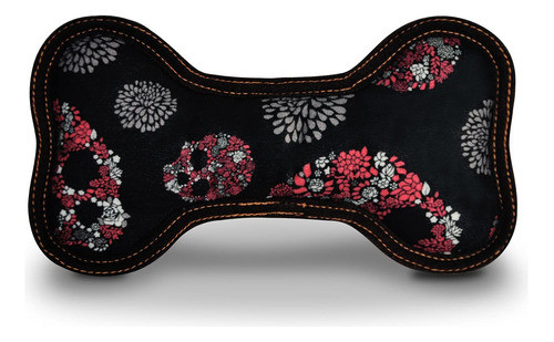 Jugar  Pequeño Craneo Y Rosas Ecobone Con Squeaker 0
