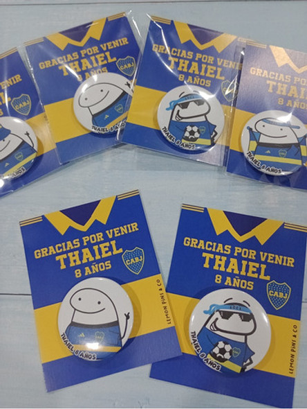 30 Pines Souvenirs Con Tarjeta Flork De Boca 38mm 0