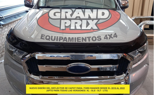 Combo Capot + Ventanillas Adhesivos X4 Ford Ranger 2016-2020 1