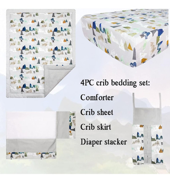 Tanofar 4 Piezas Juego De Sábanas De Cuna Para Niño Baby Nur 1 Tanofar 4 Piezas Juego De Sábanas De Cuna Para Niño Baby Nur 1