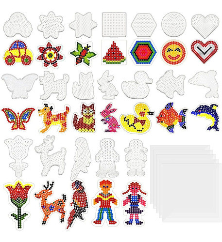 5 Bases Siluetas Para Hama Beads Surtidas Planchitos 1
