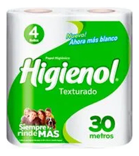 Papel Higiénico higienol Export 30mts X4 (bolsón X12) 0