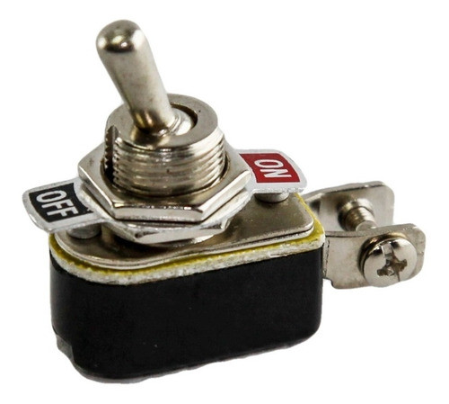 Llave Palanca Simple On/off Metalica 3 A Con Tornillo Htec 0