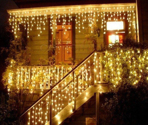 Lluvia Cortina Led Cálida Para Exterior 1