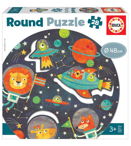 Set Puzzle Viaje Espacial Rompecabezas Niños Educa Animales® 0