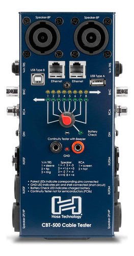 Hosa Cbt500  Comprobador De Cable De Audio 1