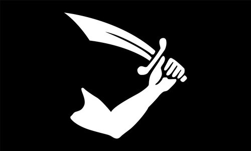 Bandera Pirata Thomas Tew Diseño Histórico 60 X 90 Cm 0