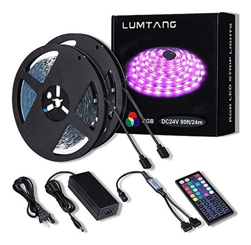 Tira De Luces Led, Tira De Luces Led Rgb Smd 5050 De 80 Pies 0
