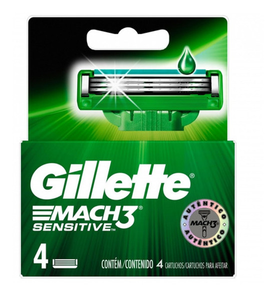 Mach 3 Repuesto X4 Sensitive 0