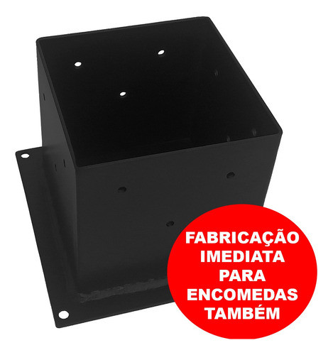 Suporte Para Pilar Madeira Metalon 15x15cm A Pronta Entrega 1