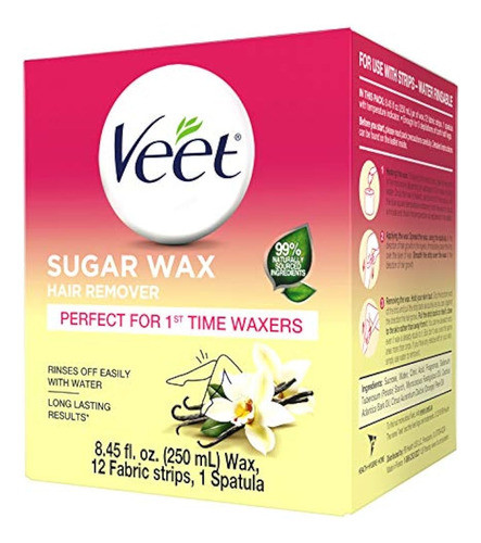 Removedor De Vello Con Cera De Azúcar Veet - Perfecto Para Q 0