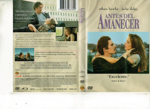 Antes Del Amanecer (1995) - Dvd Original - Mcbmi 0