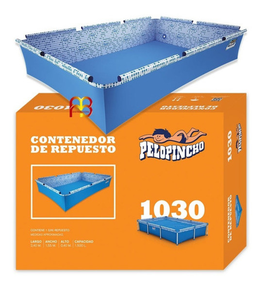 Contenedor De Repuesto De Lona Para Pileta Pelopincho 1030 0
