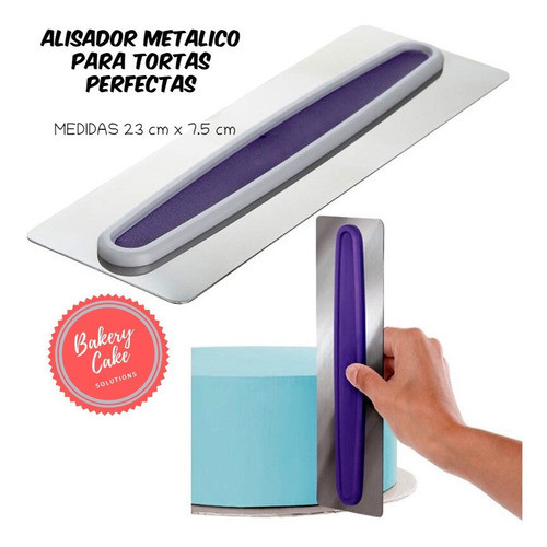 Fratacho Alisador Acero Inoxidable Tortas Bordes Perfectos 0