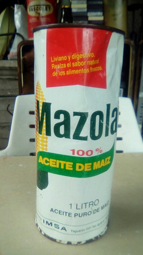 Antigua Lata Original Mazola Aceite De Maíz Cerrada Original 0