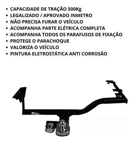 Engate Rabicho Fiesta Hatch 2012 2013 2014 2015 2016 Inmetro 1