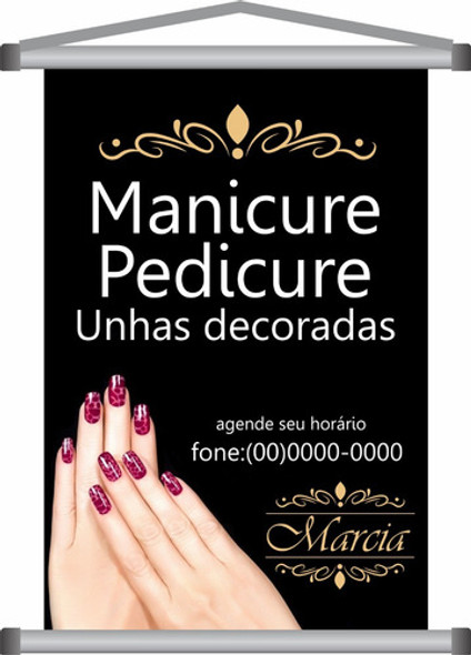 Banner Manicure Pedicure 50cmx35cm 0