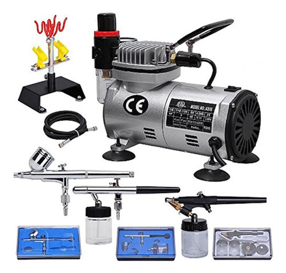 Kit De Aerógrafo Profesional Multiusos 3 Aerógrafos D... 0 Kit De Aerógrafo Profesional Multiusos 3 Aerógrafos D... 0
