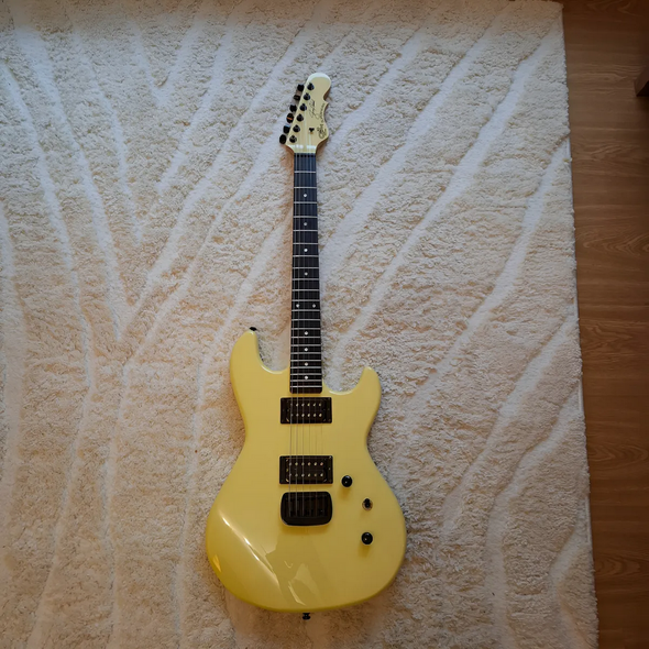 G&L Superhawk Jerry Cantrell Special Edition Electric Guitar – Yellow – Made in Indonesia – Right-Handed (Used)